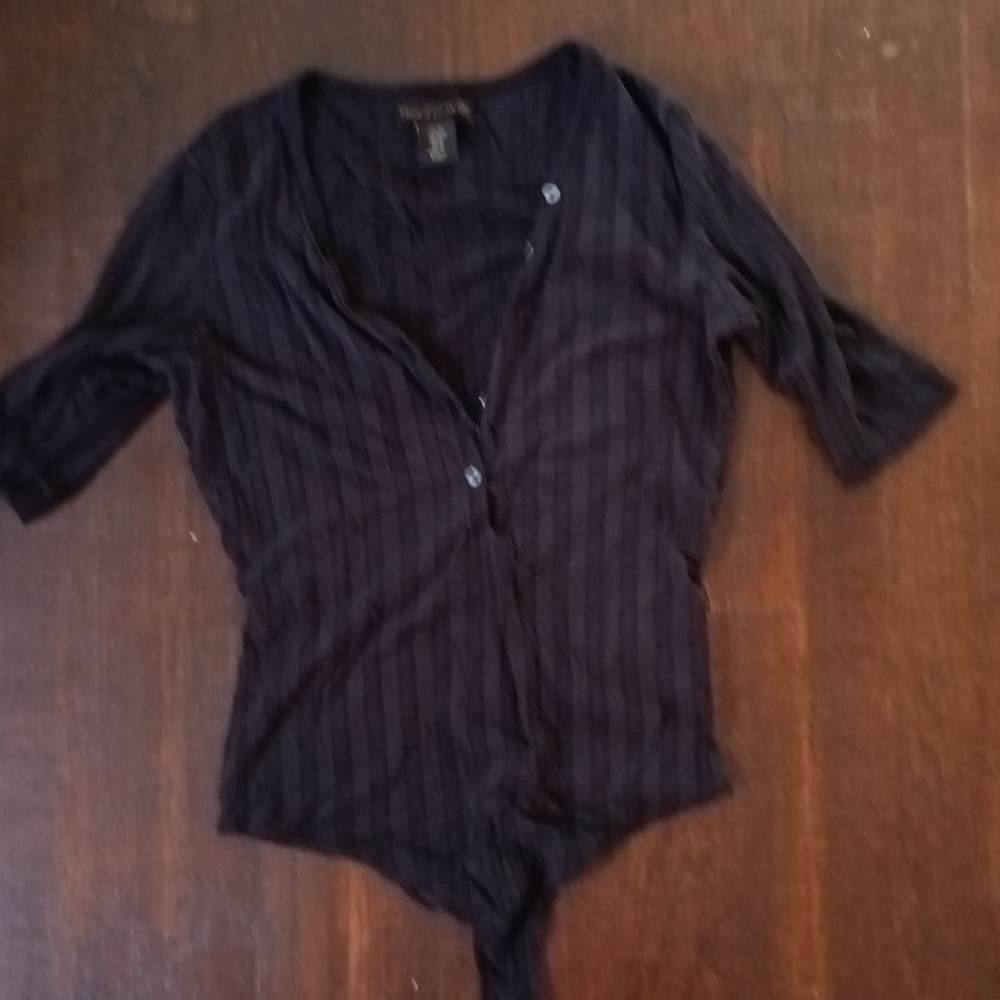 House of Harlow women's xs 3/4 long sleeve leotard body suit